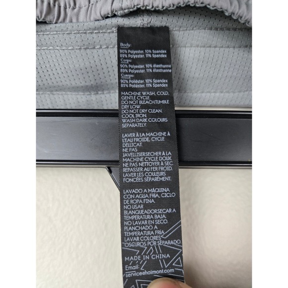 Haimont Womens Running Shorts Gray Liner Zipper Pocket Athletic Size Large - Picture 10 of 11